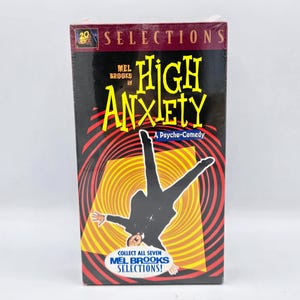 High Anxiety Vintage VHS Mel Brooks 1977 Silent Film 70s Comedy Movie Madeline Kahn Cloris Leachman RARE Vintage Video 1997 Release SEALED