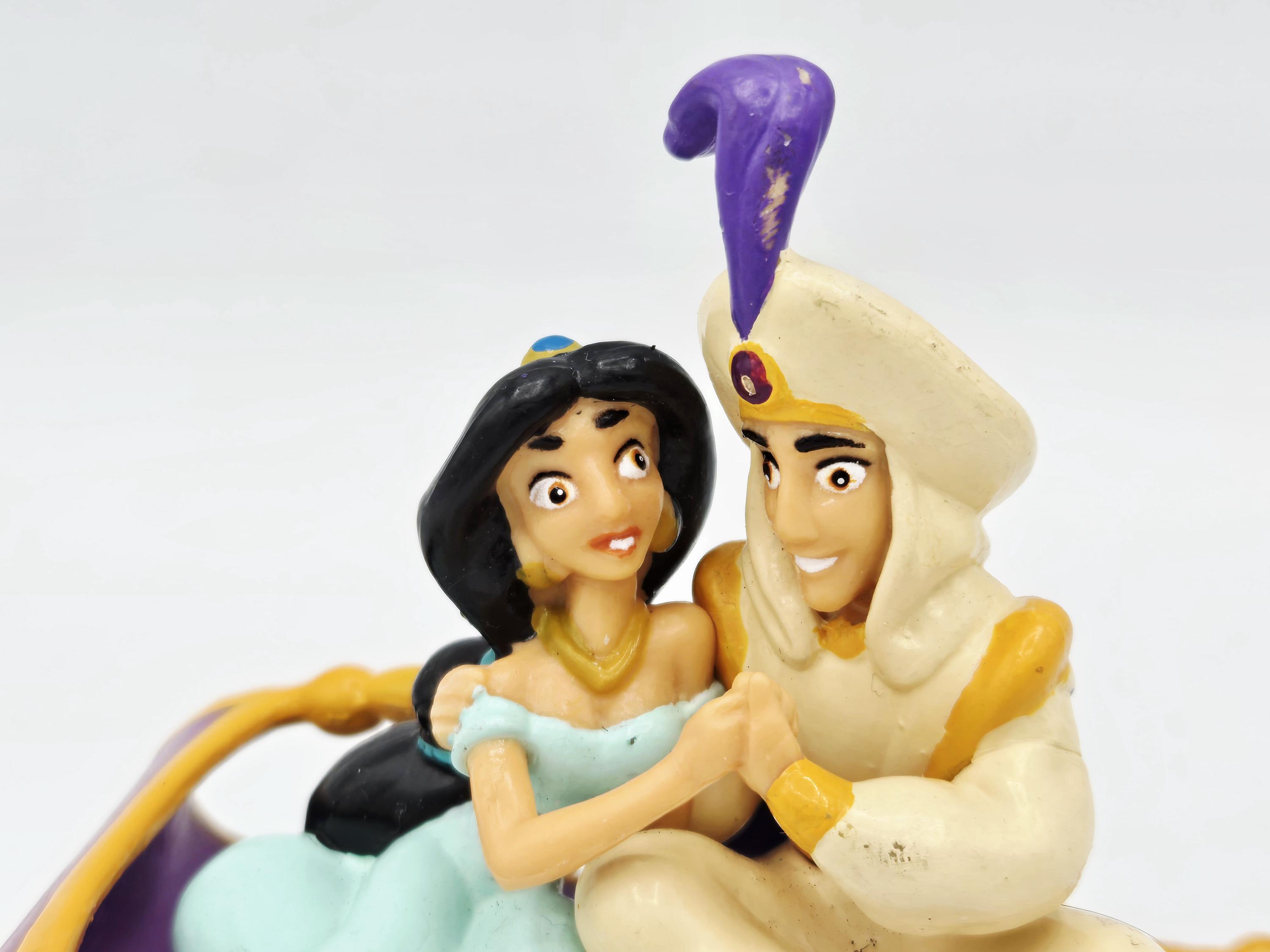 Aladdin and Jasmine From Disney's Aladdin Vintage Applause Plastic