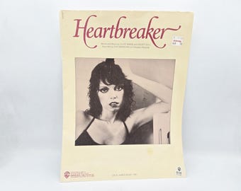 Heartbreaker Pat Benatar Sheet Music Cliff Wade Geoff Gill 1980 Vintage 80s Warner Bros Publications RARE Good Condition