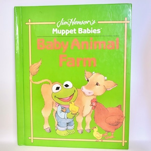 Baby Animal Farm Jim Henson&#39;s Muppet Babies Vintage Hardcover Muppet Press 1992 RARE Classic Childrens Book