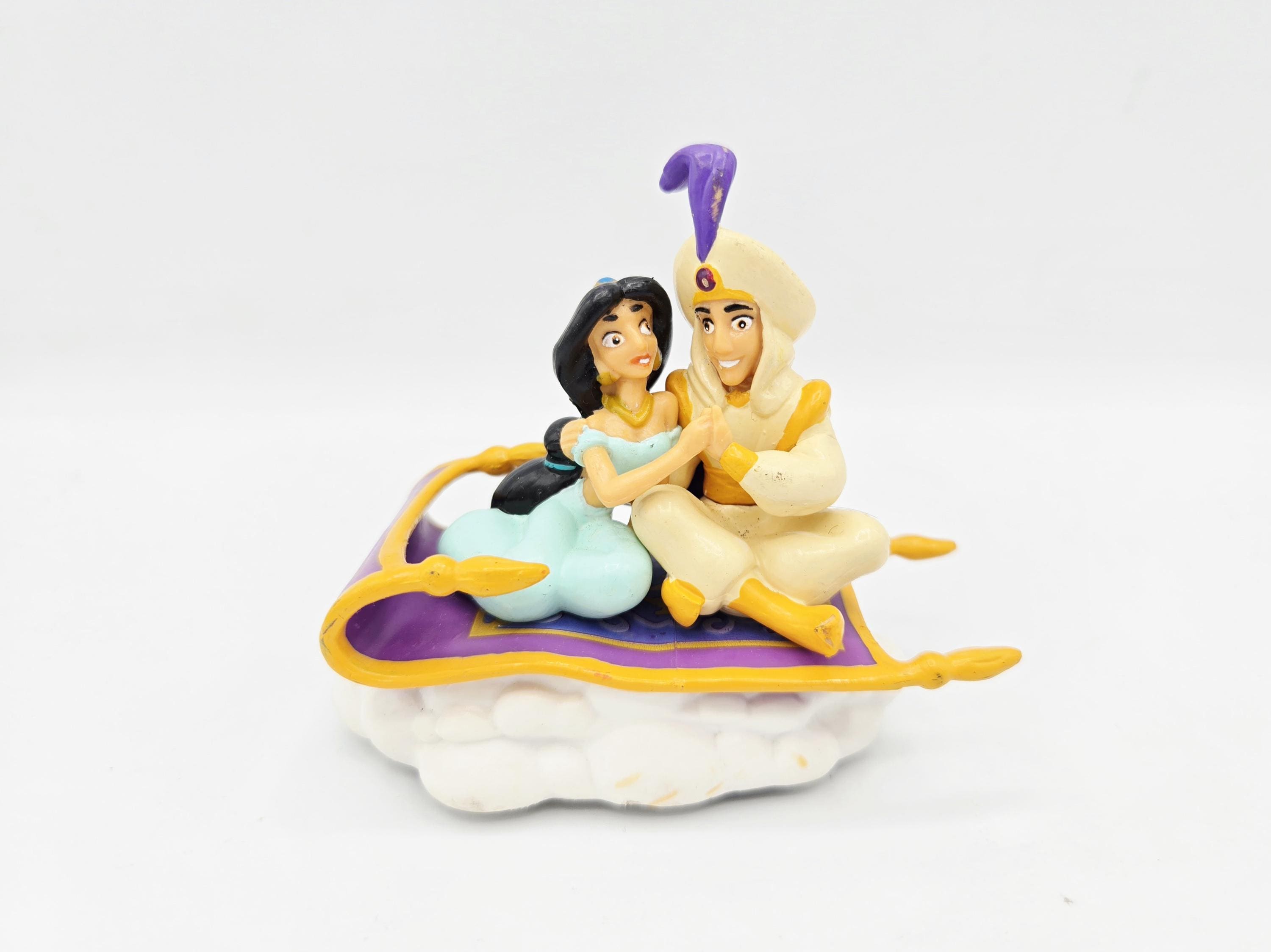 Aladdin and Jasmine From Disney's Aladdin Vintage Applause Plastic