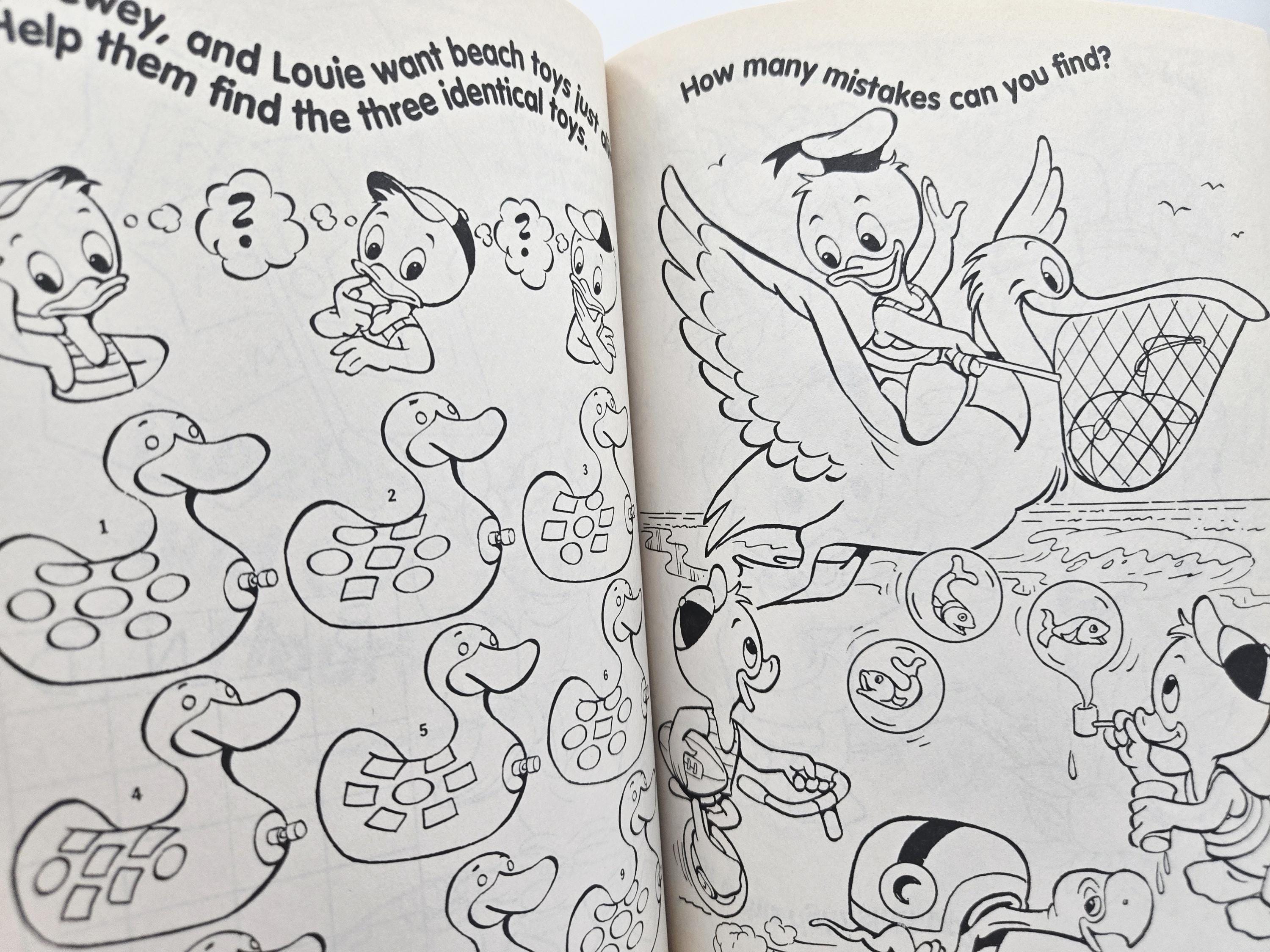 Disney's Toontown Toon - A - Fish Coloring Activity Book 1995 Merrigold ...