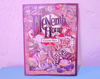 the Eleventh Hour Graeme Base First American Edition Hardcover Childrens Mystery Book Great Condition RARE SEALED Solution Artbook
