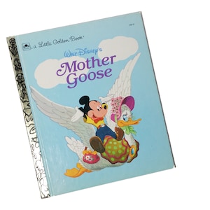 Walt Disney&#39;s Mother Goose Vintage Golden Book 1993 Mickey Mouse Childrens Book RARE