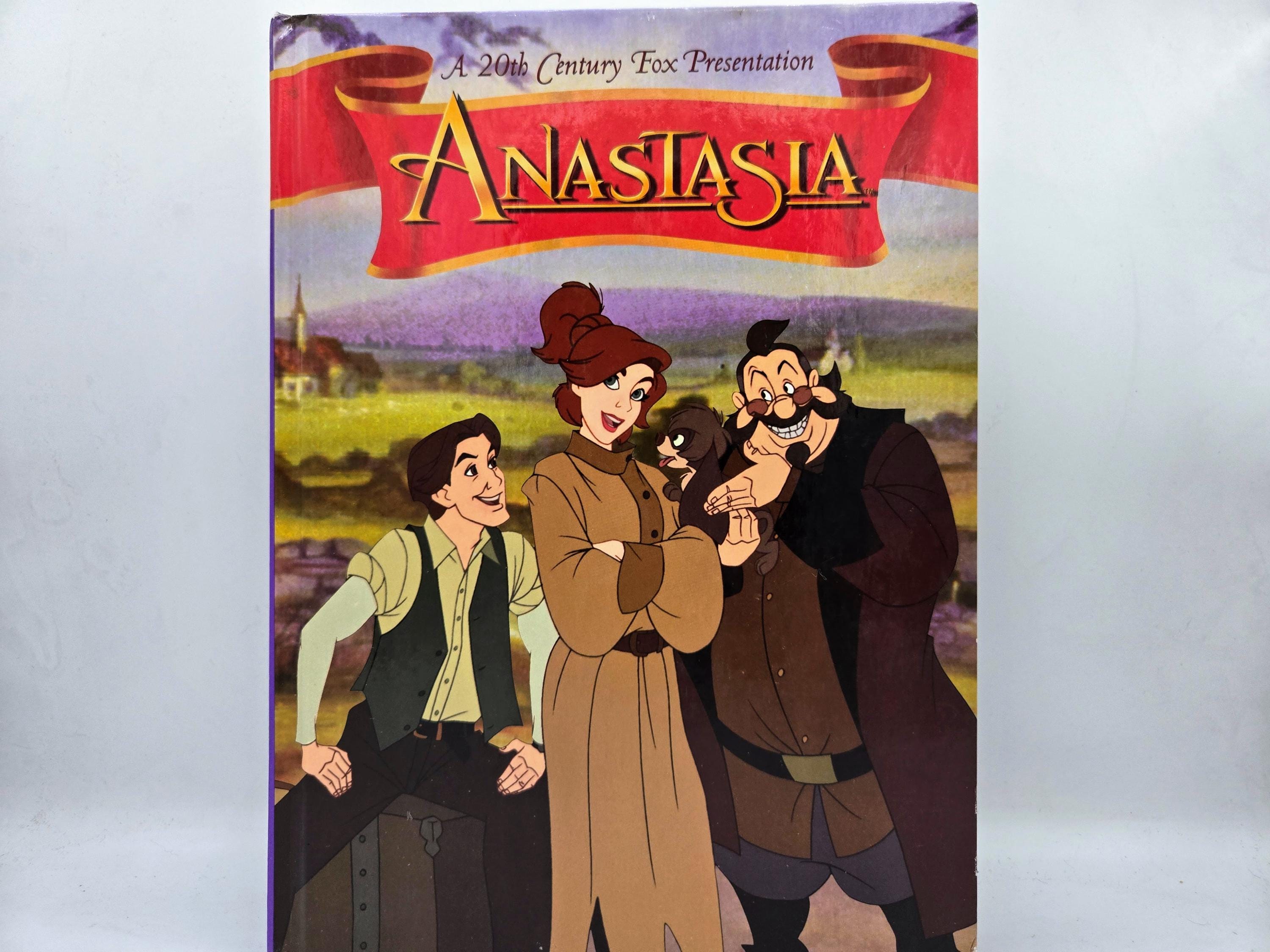 Anastasia vintage hardcover boek 1997 20th Century Fox Don Bluth Harper Collins ZELDZAME prinses Anastasia Russian geschiedenis 90s animatie ZELDZAAM