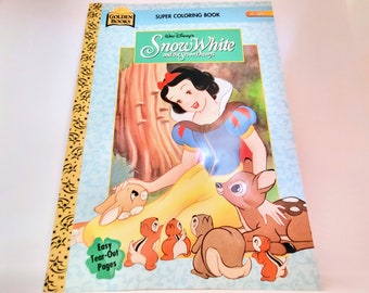 1990年代のディズニー『白雪姫と七人の小人』ぬり絵 - Etsy 日本
