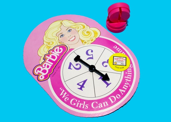 Vintage Barbie We Girls Can Do Anything Game Pieces Spinner and - Main Image