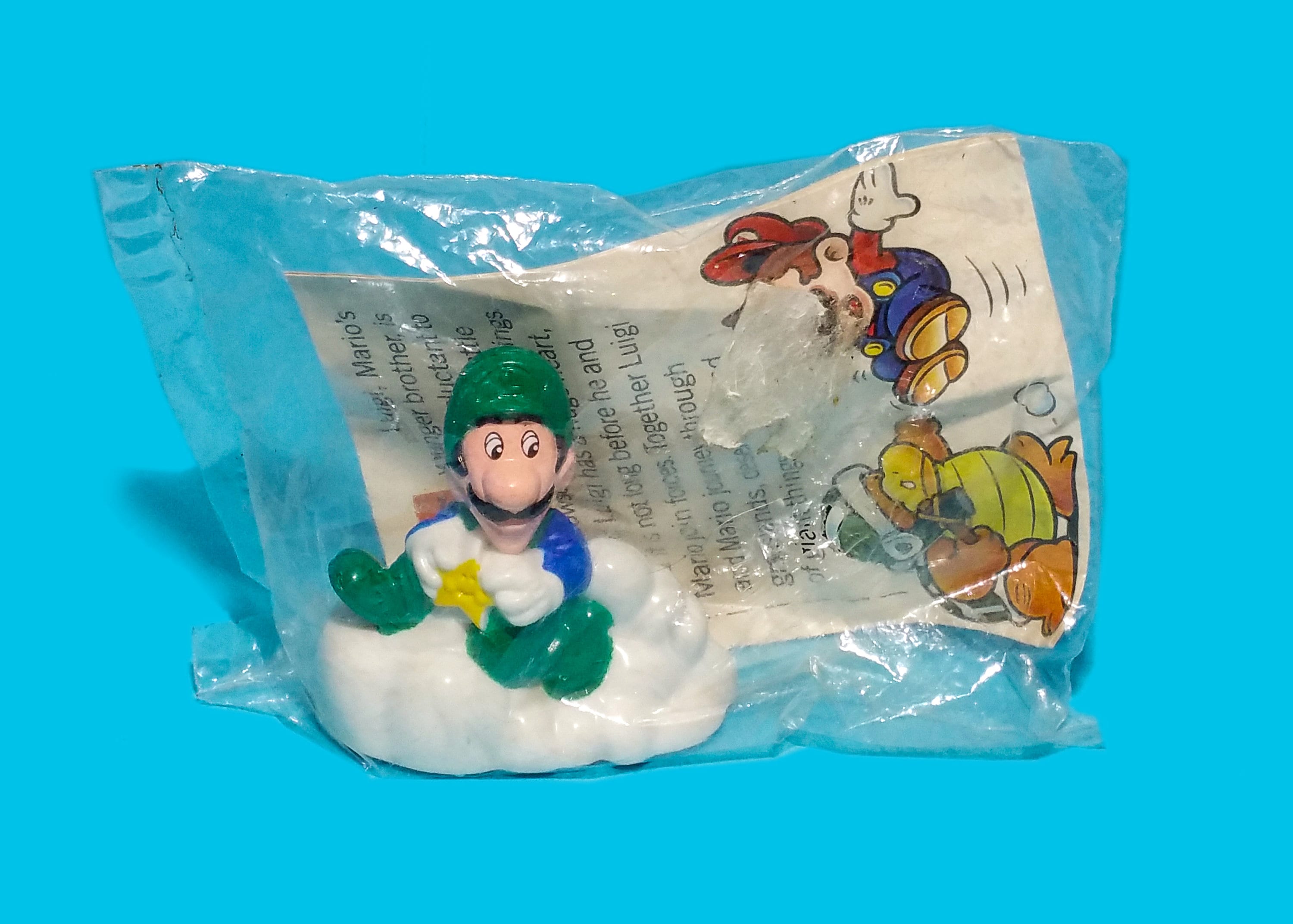 Super Mario Bros Luigi McDonalds 1989 Happy Meal Toy Luigi en
