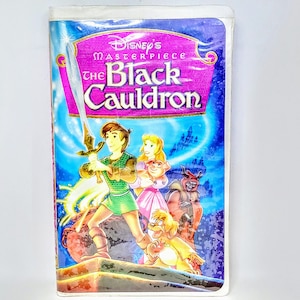 Walt Disney The Black Cauldron VHS 1998 Release RARE Vintage Video Metallic Chromium FX Clamshell