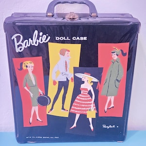 Vintage Barbie Doll Case Black - Etsy