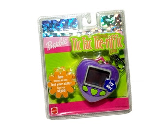 Barbie Tic Tac Toe - riffic Electronic TicTacToe Game Vintage 2000 Barbie Keychain Mint in Package