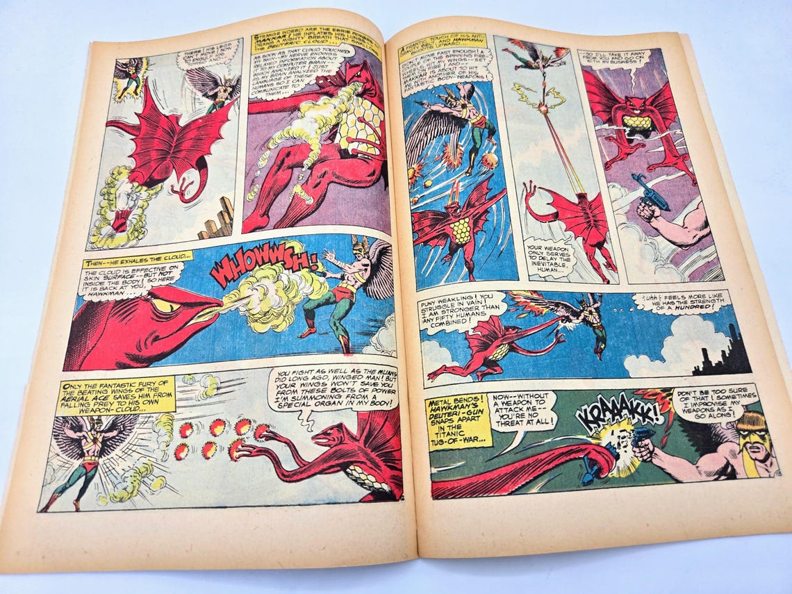 Hawkman Comic No 15 Gardner Fox Murphy Anderson Very Good Condition DC Comics RARE First Edition Ungraded Retro Ads Mattel, photo 4 of 5