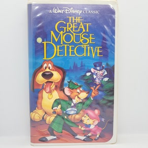 Walt Disney's the Great Mouse Detective VHS Black Diamond Clam Shell Case Rare 1986 Animation Cartoon Video