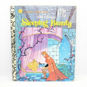 Disney&#39;s Sleeping Beauty Vintage Golden Book 1986 Childrens Book 80s Disney Fairytale RARE