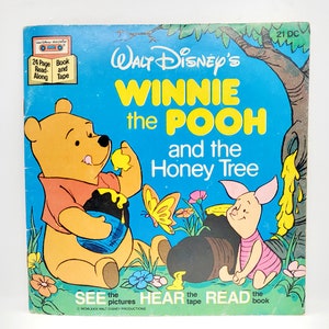 Walt Disney&#39;s Winnie the Pooh and the Honey Tree Softcover Children&#39;s Book 1979 Read-Along Lyric Book Missing Cassette