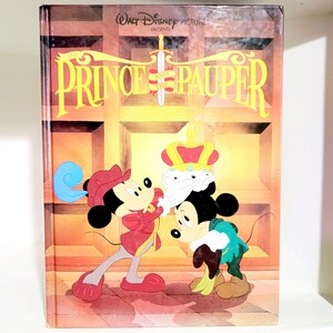 Walt Disney&#39;s The Prince and the Pauper Mickey Mouse Vintage Hardcover Children&#39;s Book Twin Book Penguin Publishers 1990