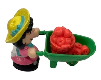 Lucy's Apple Cart Peanuts Snoopy McDonalds Happy Meal Toy 1989 Vintage McDonalds Collectible 80s NIP New in Package RARE