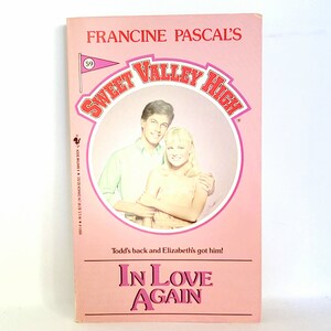 Sweet Valley High 59 In Love Again Francine Pascal Kate William Libro d'epoca Copertina flessibile Giovani adulti 1989 Bantam Books Anni '80 '90 YA
