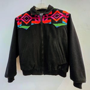 Vintage Pendleton Wool Jacket Mens M 80s 90s Native Blanket Style Retro Cowboy Western Thinsulate 3M Coat RARE Hunter Style Outerwear