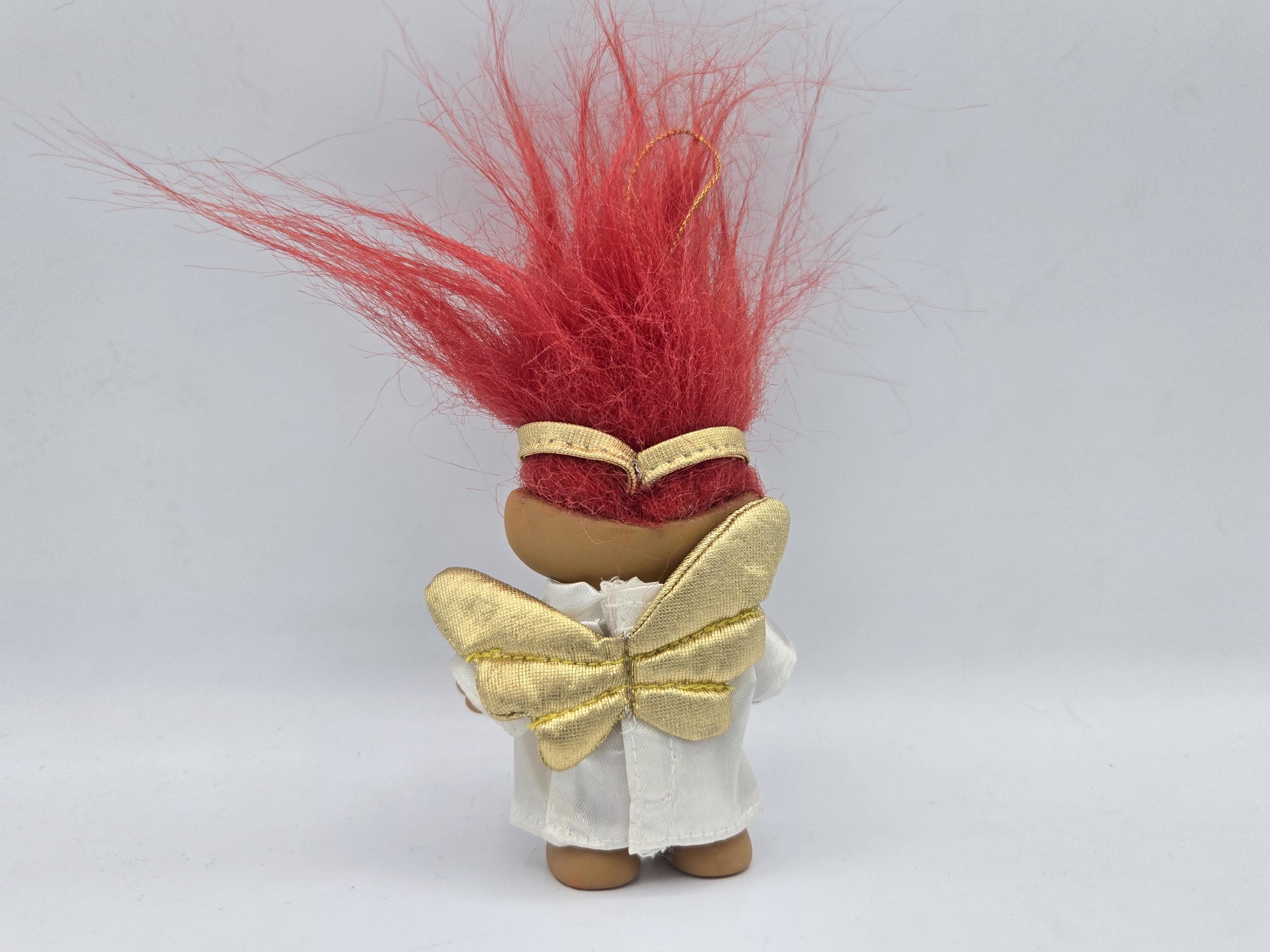 Troll Doll Red Hair Angel Christmas Ornament Original Vintage Russ ...