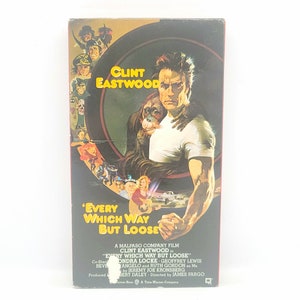 Every Which Way But Loose VHS Clint Eastwood 1978 Classic Movie Rare Vintage Video RARE 1991 release