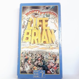 Monty Python's Life of Brian 1979 VHS Vintage Video British Comedy Classic Hand Made Films John Cleese Eric Idle RARE