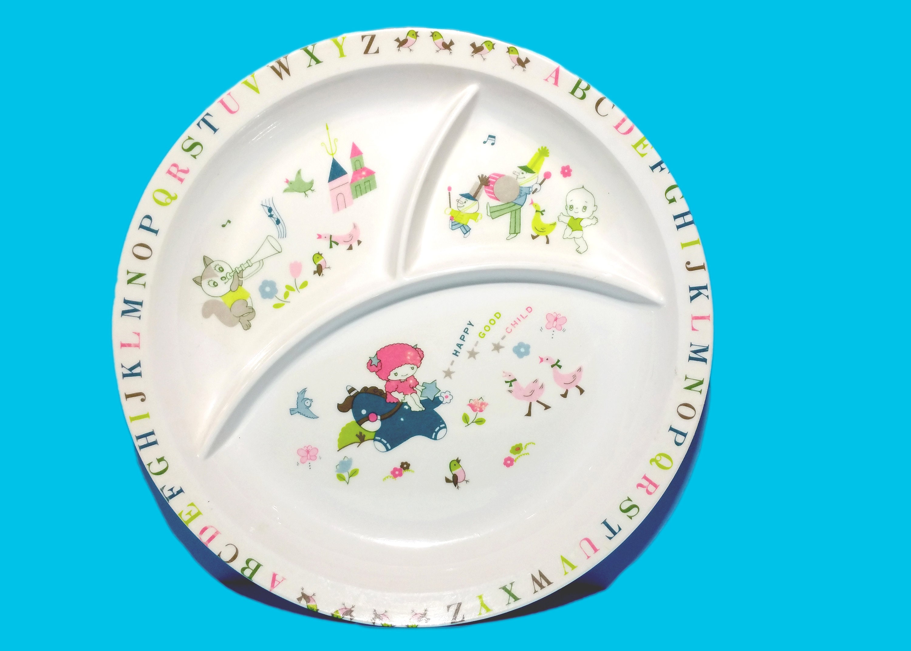 Childrens Sections Dinner Plate Sectioned Plate Dinosaur Unicorn 