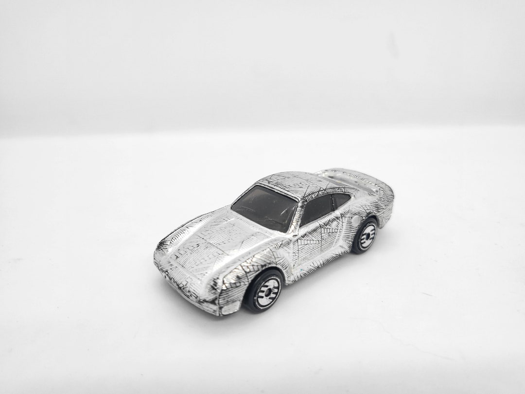 Hot Wheels 1987 Gleam Team Metallic Silver Porsche 959 Loose