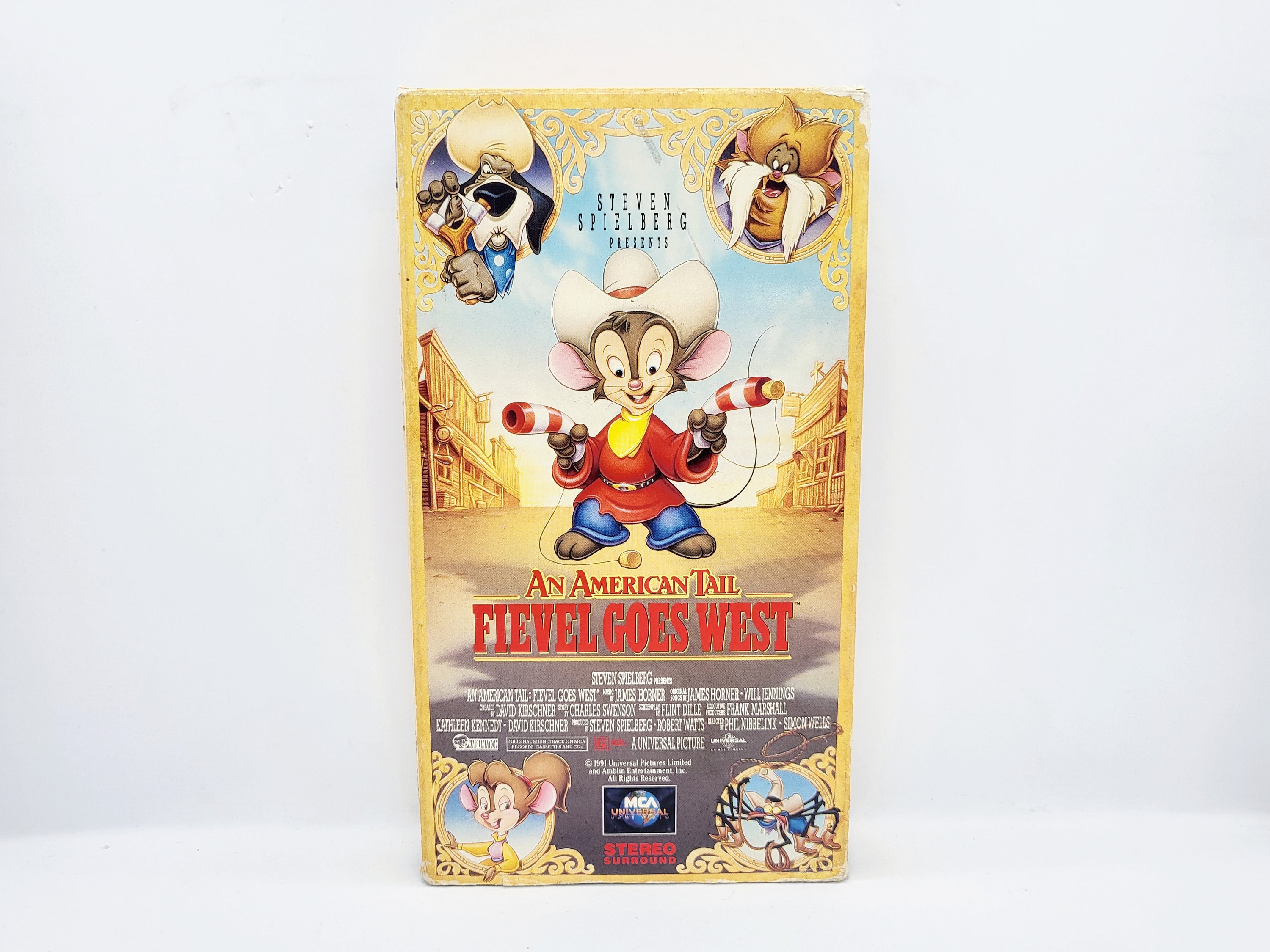 Fievel Goes West an American Tail Sequel VHS Spielberg 90s Animation ...