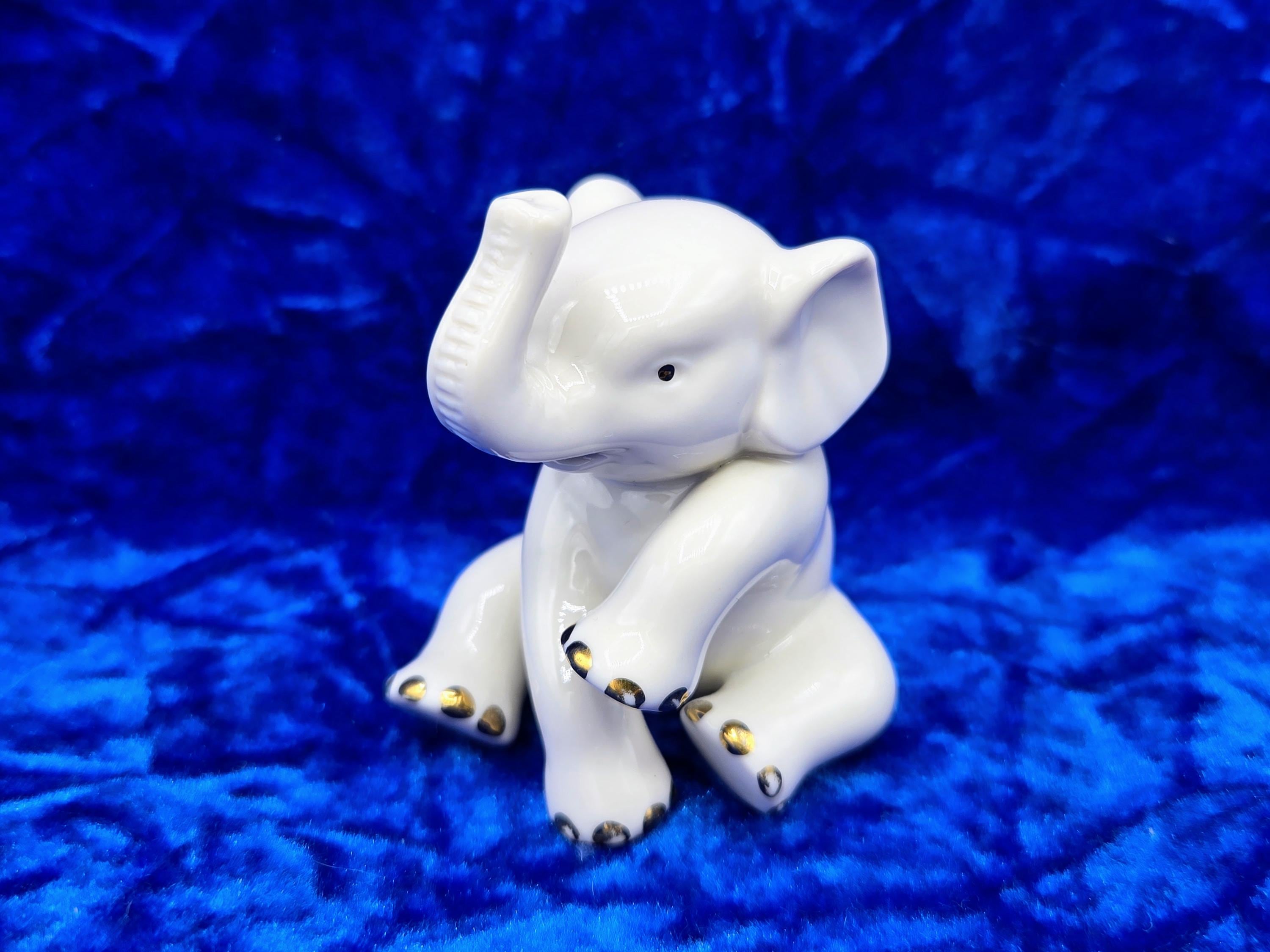 Vintage China Elephant Figurine - Etsy