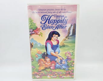 Happily Ever After Vintage VHS Filmation Snow White Sequel 1990 Animation Cartoon Video Clamshell Case RARE