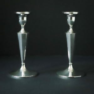 Fisher Sterling Candlesticks - Etsy