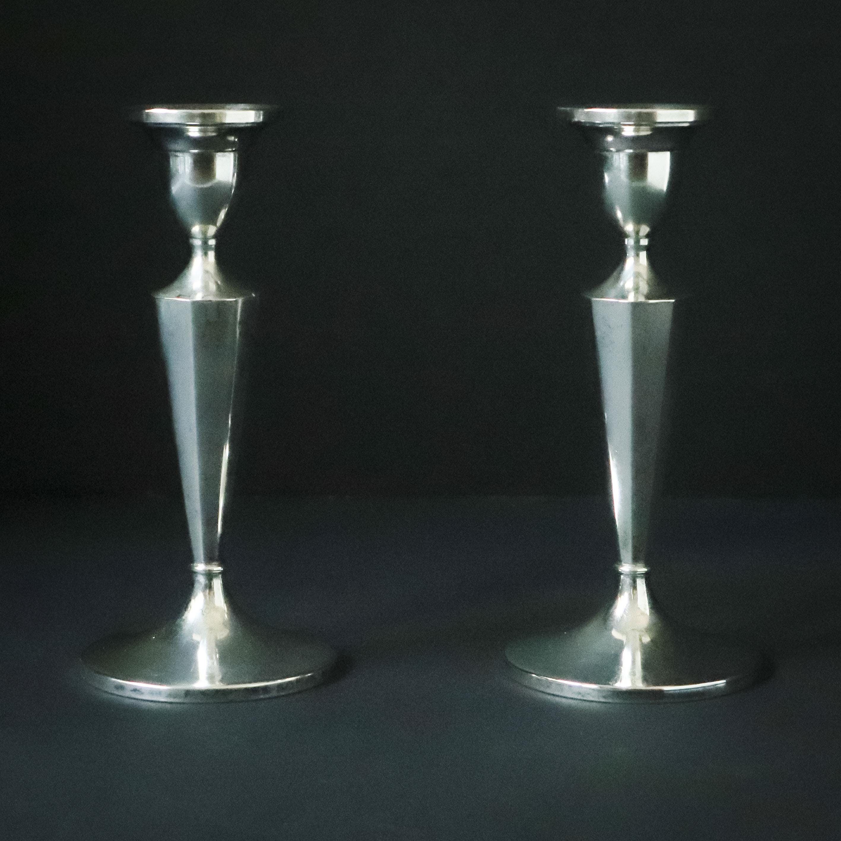 Fisher Sterling Candlesticks - Etsy