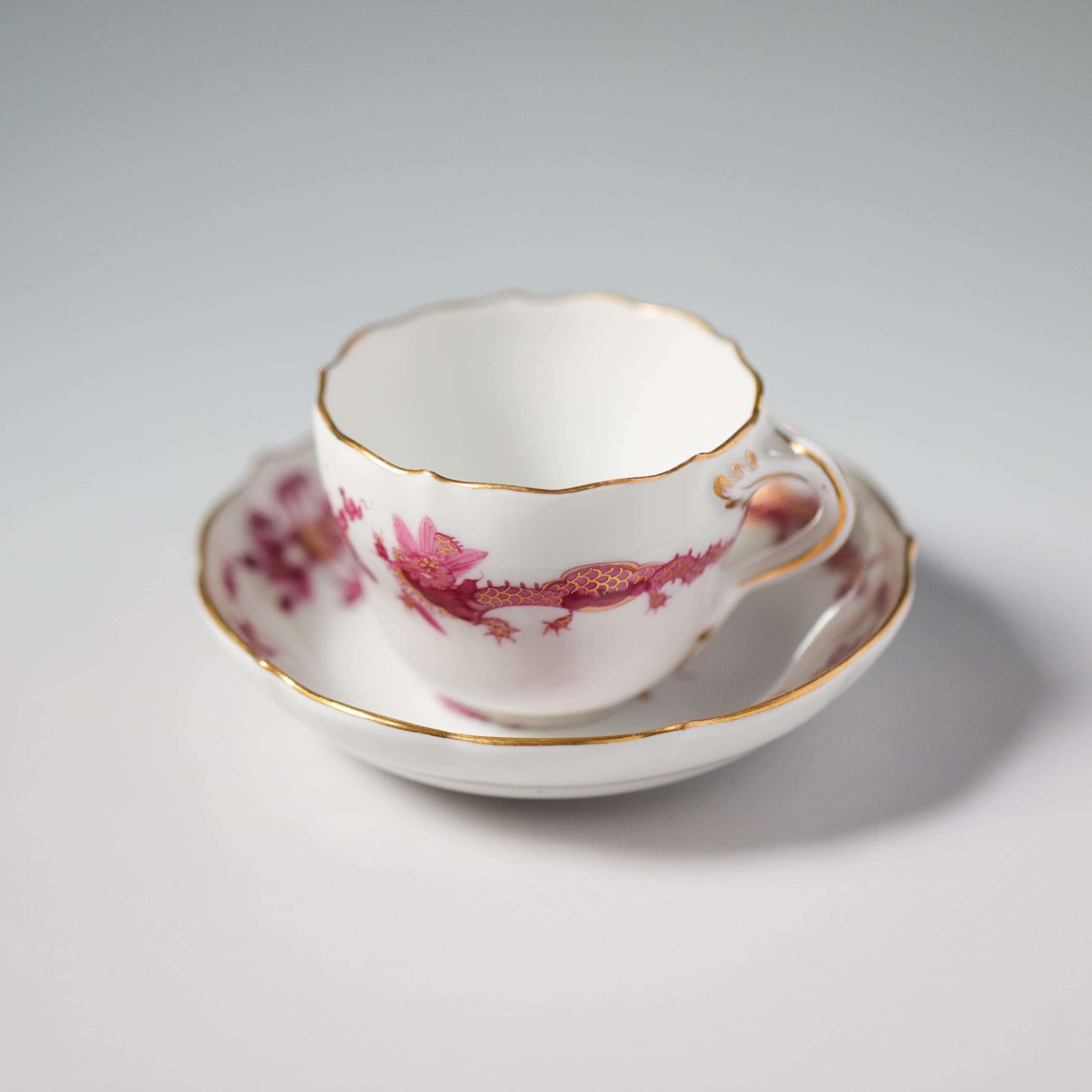 Meissen cup saucer dragon - Etsy 日本