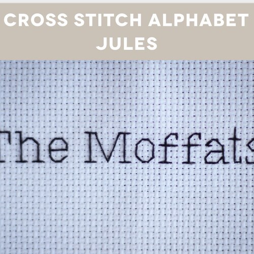 Stitch People Alphabet Jules an Elegant Typewriter Font for Etsy