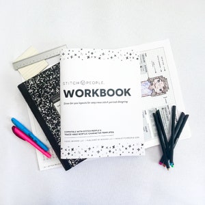 Stitch People Workbook - Um diário de design de ponto cruz para modelar seus retratos de pessoas xstitch personalizados