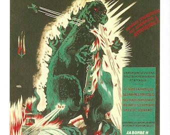 Godzilla Postcard