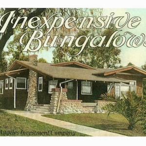 Cartão postal Bungalow barato 3,5" x 5,5"