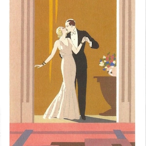 Carte postale Art-déco (3,5 x 5,5 po.)