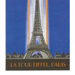 Tour Eiffel de Paris (carte postale de 3,55 x 5,5 po.)