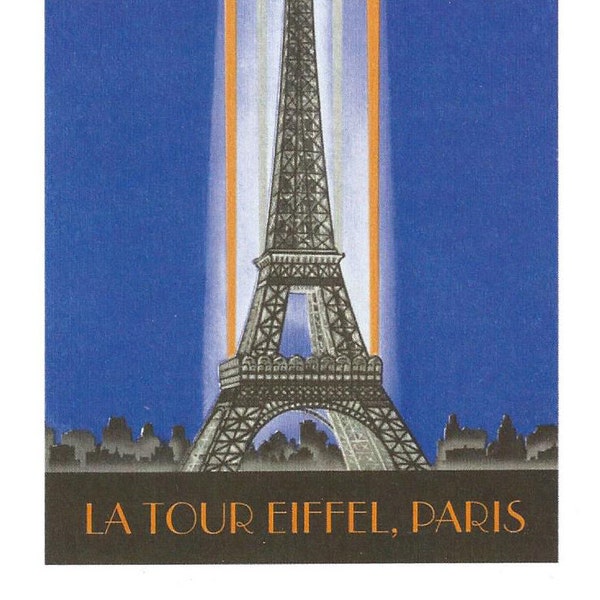 Eiffel Tower of Paris (3.55"x 5.5" Postcard)