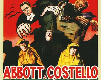 Abbott and Costello Meet Frankenstein 4x6 Postcard
