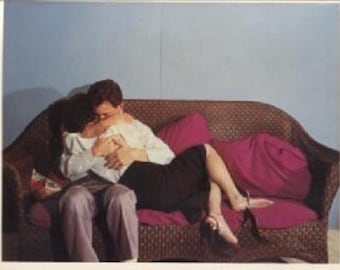 Couple on Couch - Eileen Cowin Postcard