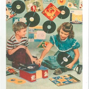 Happy Birthday Vinyl Postcard