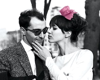 Jean-Luc Godard and Anna Karina Magnet