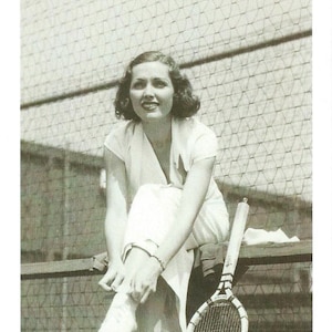 A Lady In Tennis (Postcard)