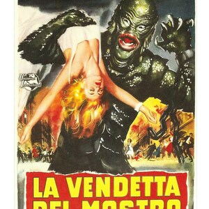 Cartão Postal La Vendetta Del Mostro (Vingança da Criatura)
