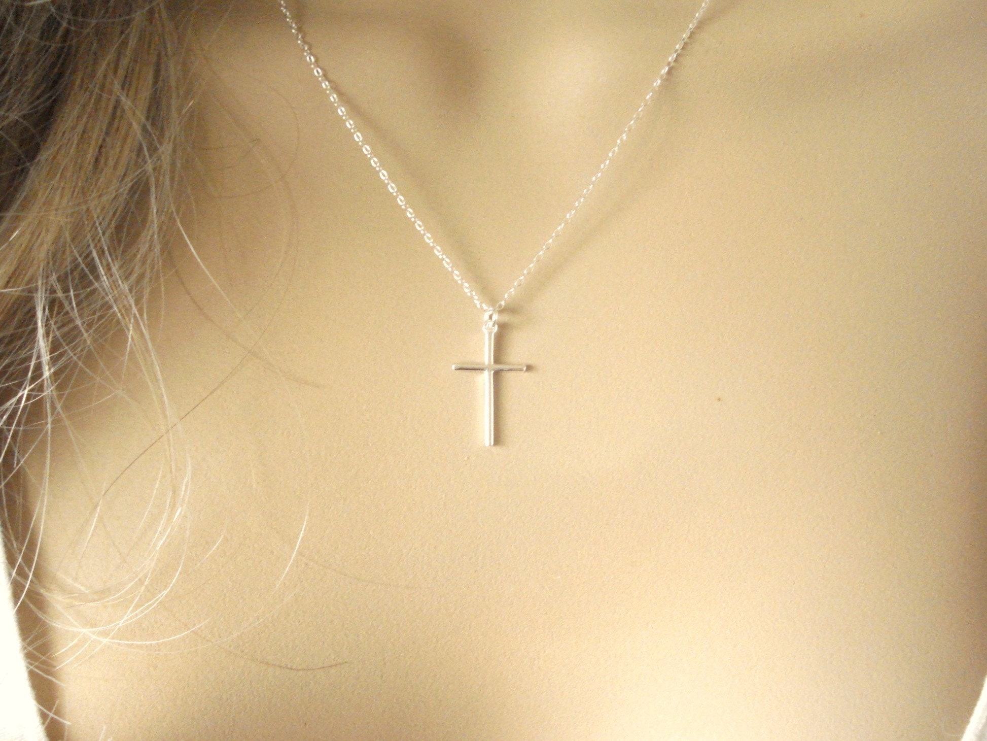 Sterling Silver Thin Cross Necklace..simple Cross Pendant Charm, Everyday, Bridal Jewelry, Bridesmaid Gift, Faith, Religious Jewelry - Etsy Sterling Silver Thin Cross Necklace..simple Cross Pendant Charm, Everyday, Bridal Jewelry, Bridesmaid Gift, Faith, Religious Jewelry - Etsy