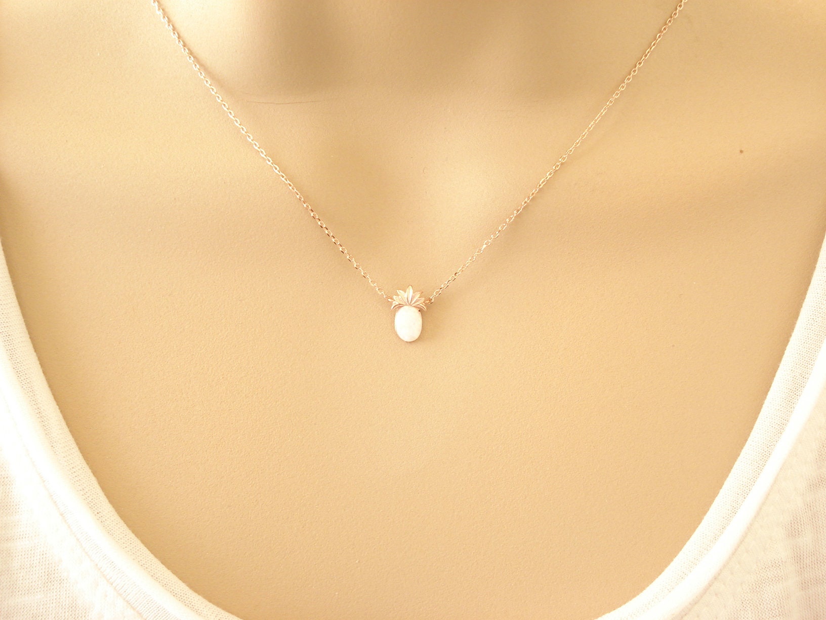 Sweet Beginnings Opal Pendant Necklace main image 1