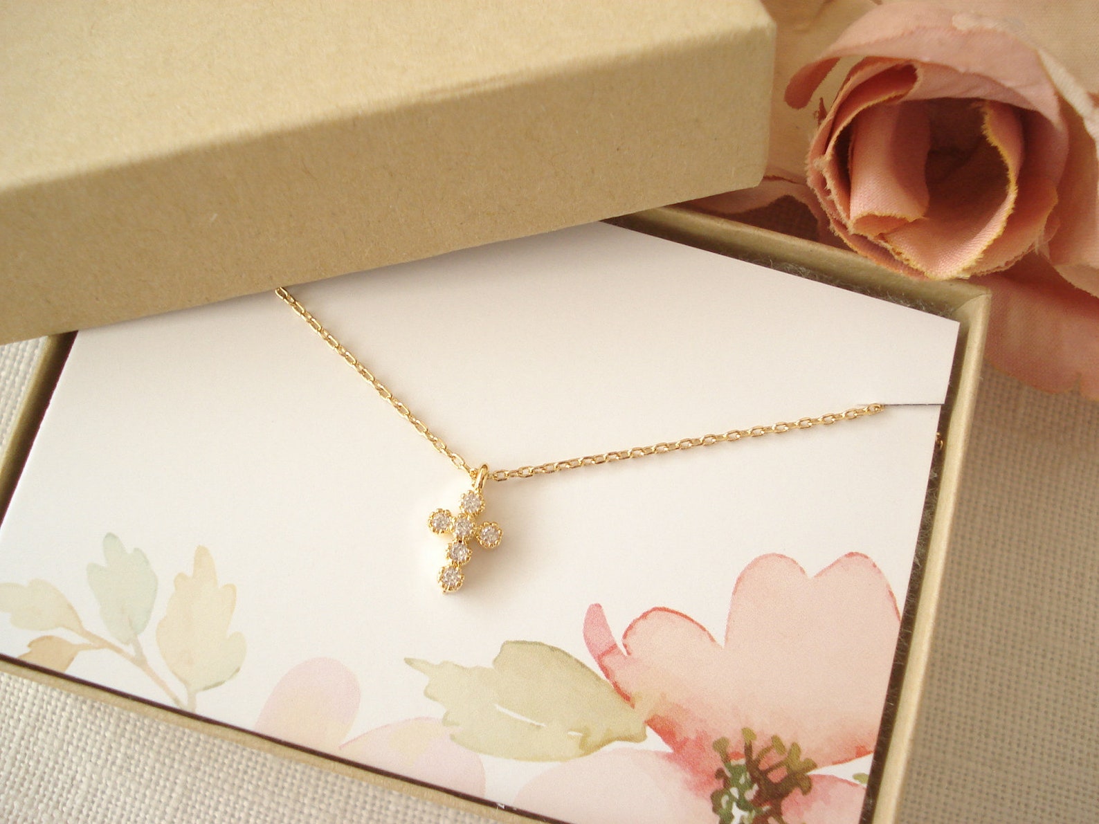 Interlok Petite Cross Necklace main image 1